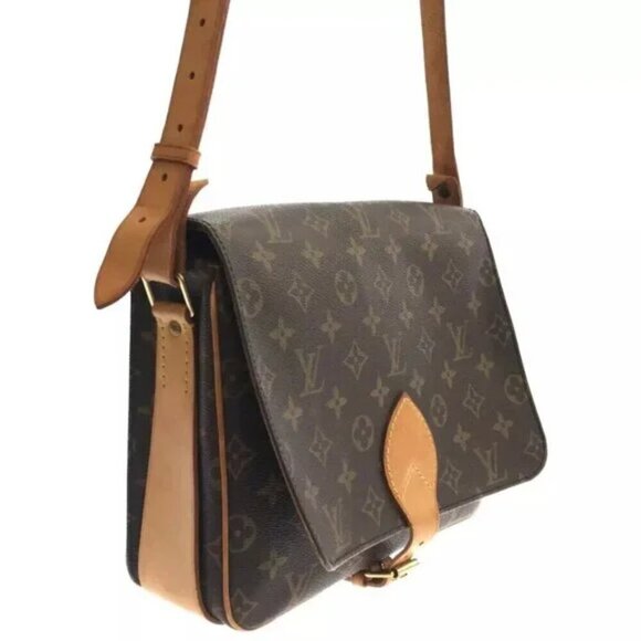 100% Authentic LOUIS VUITTON Cartouchiere GM Monogram Shoulder Bag 352-060824 - Picture 3 of 14